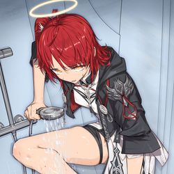This is a pixiv picture whose title is 【明日方舟】对博士不满的能天使.