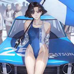 This is a pixiv picture whose title is レースクイーン.