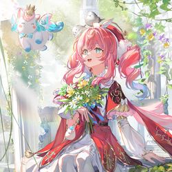 This is a pixiv picture whose title is 风堇.