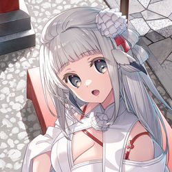 This is a pixiv picture whose title is 【ロスフラ】あ～～ん/打ち粉の音を響かせて.