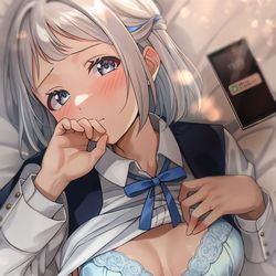 This is a pixiv picture whose title is 「清夏ちゃんには内緒にしてくださいね…」.