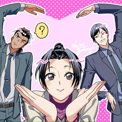 This is a pixiv picture whose title is 長野県警トリオ.