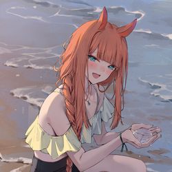 This is a pixiv picture whose title is サイレンススズカ.
