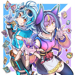 This is a pixiv picture whose title is 加布X歌查德娘化~.