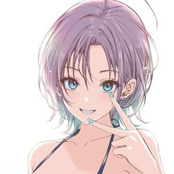 This is a pixiv picture whose title is 水着透.