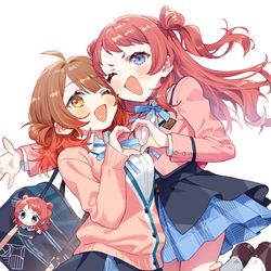This is a pixiv picture whose title is はなみ（ウ）、はなみ（サ）🌸.
