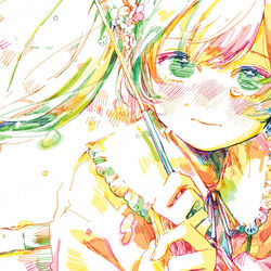 This is a pixiv picture whose title is 『  想いよ届け 君に  』.