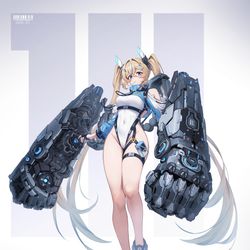 This is a pixiv picture whose title is 手甲ちゃん.