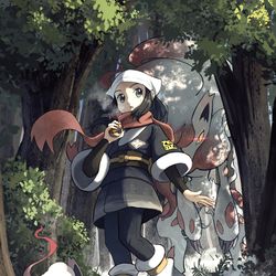 This is a pixiv picture whose title is 背後に注意.