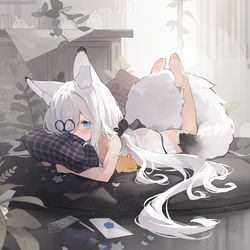 This is a pixiv picture whose title is 抱抱.