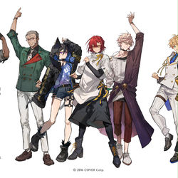 This is a pixiv picture whose title is ホロスターズ三周年イラスト.