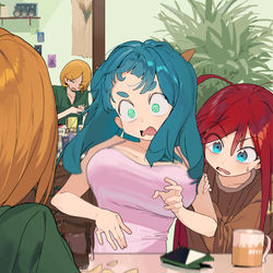 This is a pixiv picture whose title is ドジ達.