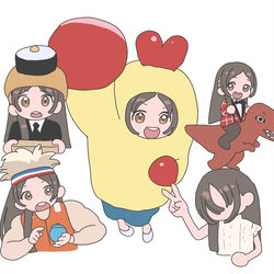 This is a pixiv picture whose title is 学マス × オモコロ.