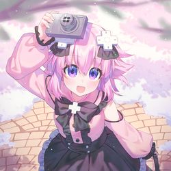This is a pixiv picture whose title is Wanna take some pic? 📷.