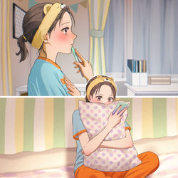 This is a pixiv picture whose title is 送らないメッセージ.
