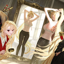 This is a pixiv picture whose title is 朝の支度.
