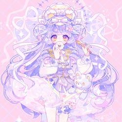 This is a pixiv picture whose title is 🧸🍩.
