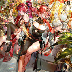 This is a pixiv picture whose title is 周年贺图.