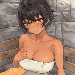 This is a pixiv picture whose title is ママ巨乳⑦⑥.