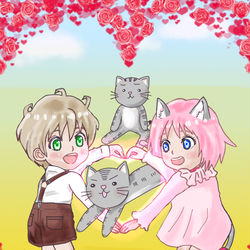 This is a pixiv picture whose title is ❤️ハートくぐり❤️.