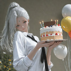 This is a pixiv picture whose title is 祝妮塔生日快乐.