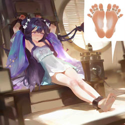 This is a pixiv picture whose title is 辉夜姬的受难.