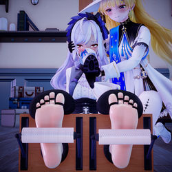 This is a pixiv picture whose title is 摸鱼（怪东西）.