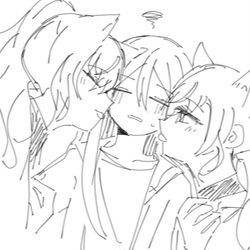 This is a pixiv picture whose title is 飼い主.