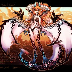 This is a pixiv picture whose title is 【Skeb】ドラゴン娘デザイン🐉.