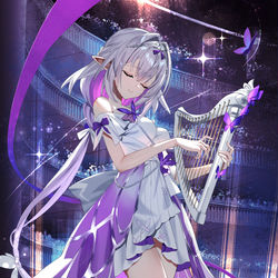 This is a pixiv picture whose title is 調べに揺れる翅.