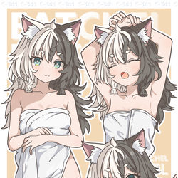 This is a pixiv picture whose title is HOT SPRING.