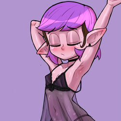 This is a pixiv picture whose title is Nightgown Amity.