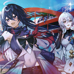 This is a pixiv picture whose title is 崩壊：スターレイルコラボイラスト.