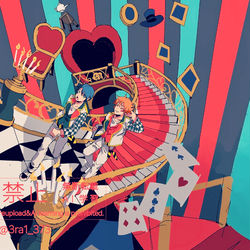 This is a pixiv picture whose title is ハーツラビュル.
