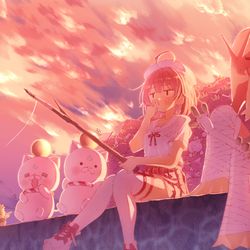 This is a pixiv picture whose title is …釣れないにぇ.