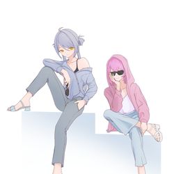 This is a pixiv picture whose title is 很酷，不聊天😎.