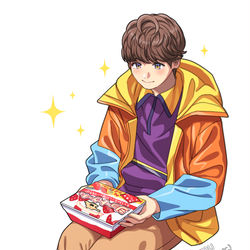 This is a pixiv picture whose title is 🍰.