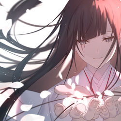 This is a pixiv picture whose title is 黒姫.