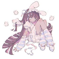 This is a pixiv picture whose title is stocking 🤍.