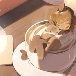 This is a pixiv picture whose title is WAKE CUP!モカ.