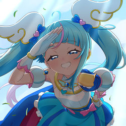 This is a pixiv picture whose title is 応援 ありがとうございます🩵.