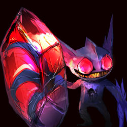 This is a pixiv picture whose title is メガヤミラミ.
