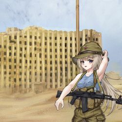 This is a pixiv picture whose title is AK74M.