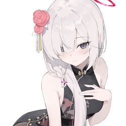 This is a pixiv picture whose title is チーパオ.