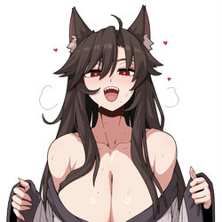 This is a pixiv picture whose title is 늑댕이.