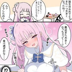 This is a pixiv picture whose title is ミカと誕生日.