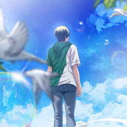 This is a pixiv picture whose title is 🕊.