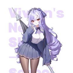 This is a pixiv picture whose title is ビビアン (制服).