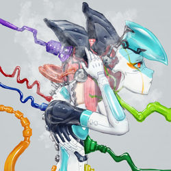 This is a pixiv picture whose title is マスクオフしてメンテナンス中の人.