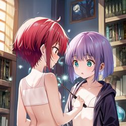 This is a pixiv picture whose title is 脱衣魔法.